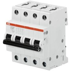 ABB Miniature Circuit Breaker - S200M - 4P - C, image 