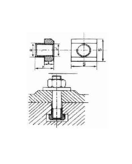 P-Tech PTN 22-20 T-Nut Thread M20, image , 2 image
