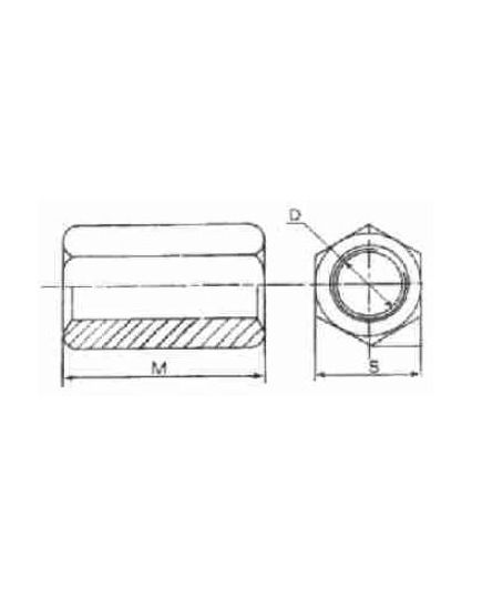 P-Tech PEN-2060 Extension Nut Thread M20, image , 2 image