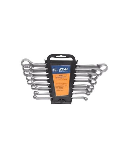 Real 8 Pcs. Ring Spanner Shallow Set, image 