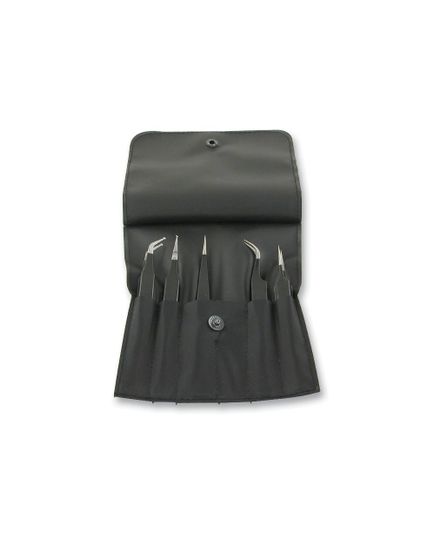 DURATOOL TWEEZERS SET, ESD SAFE, 5PC, image 