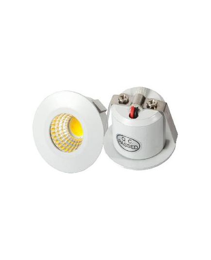 Puffin 1W Warm White Round LED Ceiling Light, image 