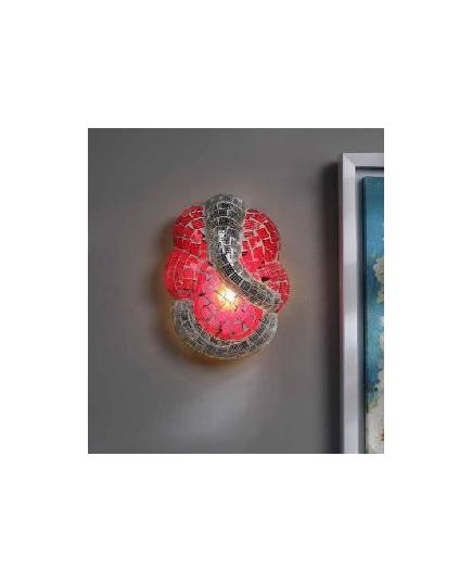 Noble Electricals Red and Silver Ganesha Wall Light NED10.4, image 