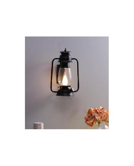 Noble Electricals Black Wall Mounted Lantern NED12.1, image 