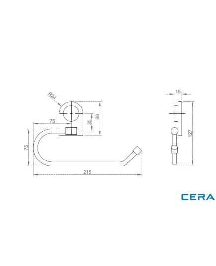 Cera Ormond Towel Ring - F5003105, image , 2 image