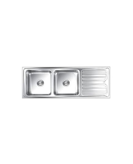 Nirali Luxor 1370 x 510 mm Size Satin Finish Kitchen Sink, image 