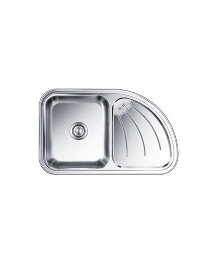 Nirali Ultimo RHS 865 x 532 mm Size Glossy Finish Kitchen Sink, image 