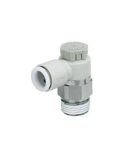 SMC 3/8 Inch Elbow Type Speed Controller AS3201F-03-06SA, image 