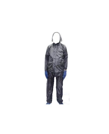Grip Well Black Raincoat Size Large, image 